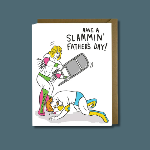 Wrestling Father's Day Card