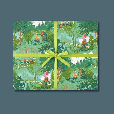 Saquatch Gift Wrap Sheet