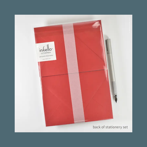 Red Maple Leaf Stationery Set 