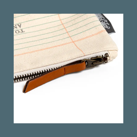 Big Adventure Canvas Zipper Pouch