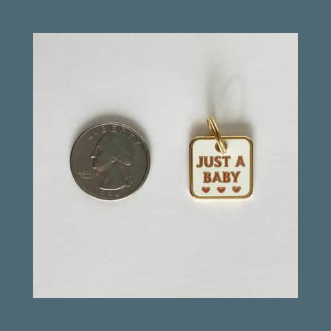 Just A Baby Pet Collar Charm