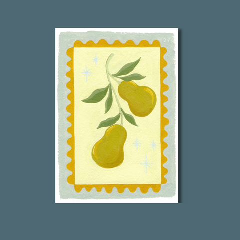 Lil BB Pears Art Print