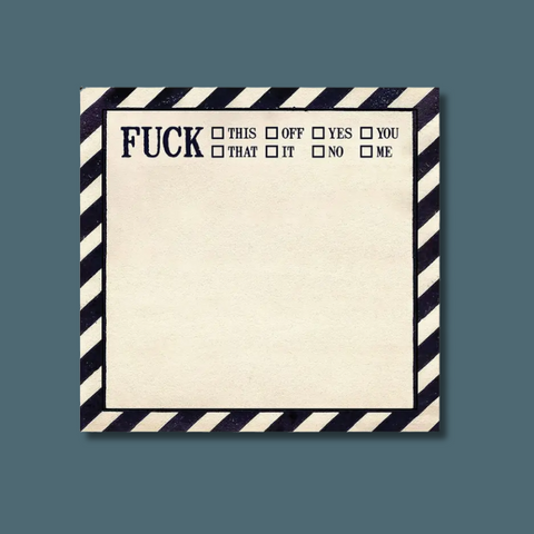 Fuck This Sticky Note Pad