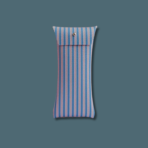 Blue And Pink Stripes Sunglasses Case
