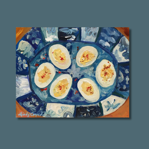 Deviled Eggs Postcard
