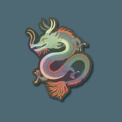 Holographic Dragon Sticker