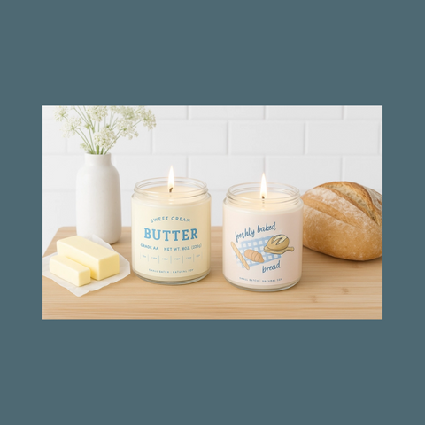 Freshly Baked Bread Candle
