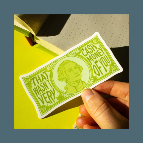 Cash Money Sticker