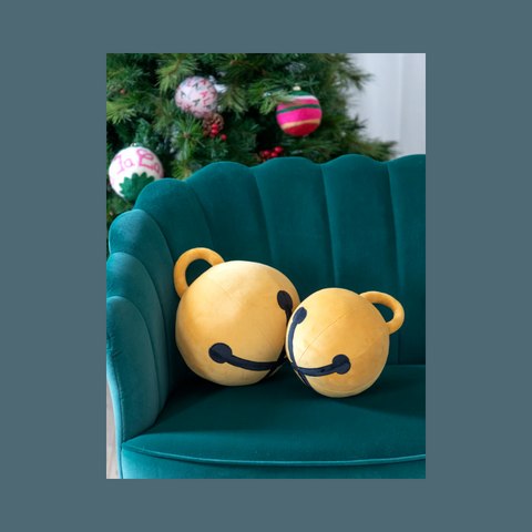 Gold Jingle Bell Pillow