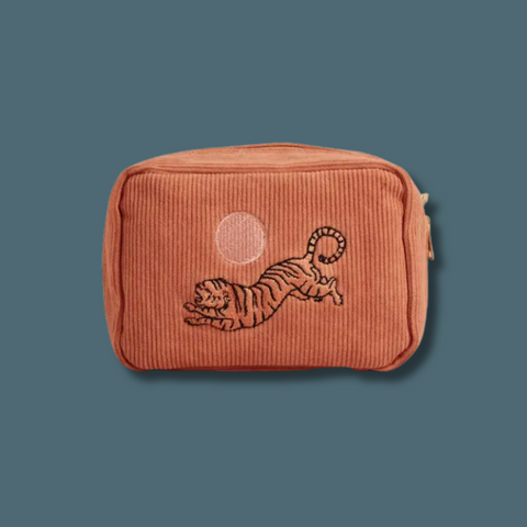 Corduroy Dusty Pink Makeup Bag