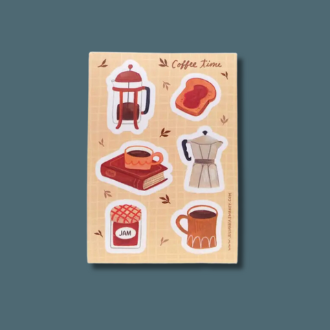 Coffee Time Sticker Sheet