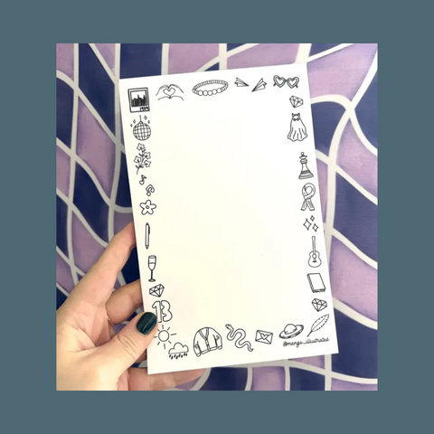 Eras Doodles Color-In Notepad