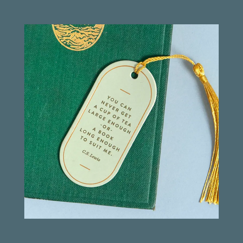 Cup Of Tea Vegan Leather Bookmark