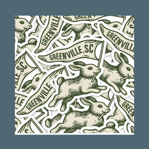 Greenville Bunny Sticker