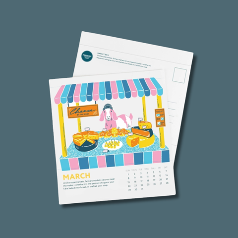 2026 Market Days Desk Calendar 