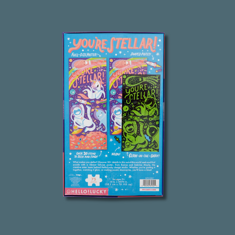 Hello!Lucky You're Stellar Glow In The Dark Seek And Find Puzzle