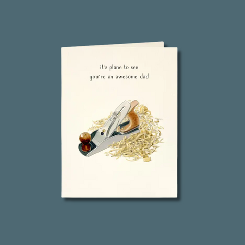 Carpenter Plane Father's Day Card