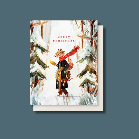Winter Read Christmas Card
