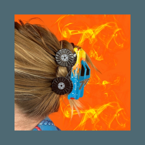 Babe Digger Monster Truck Hair Claw