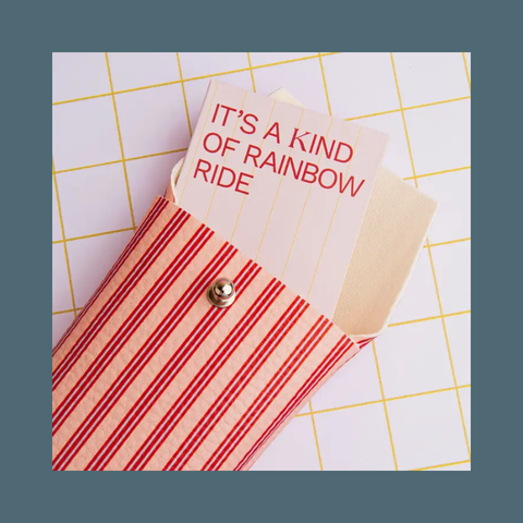 Blue And Pink Stripes Sunglasses Case