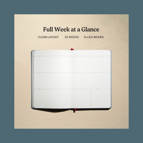 Hardcover Undated Weekly Planner 