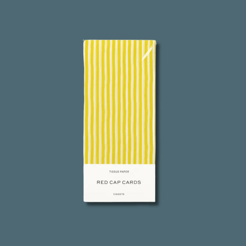 Yellow Stripe Tissue Paper