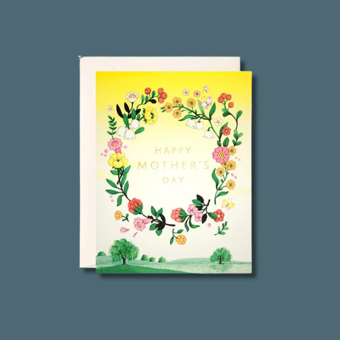 Yellow Floral Mother's Day Card