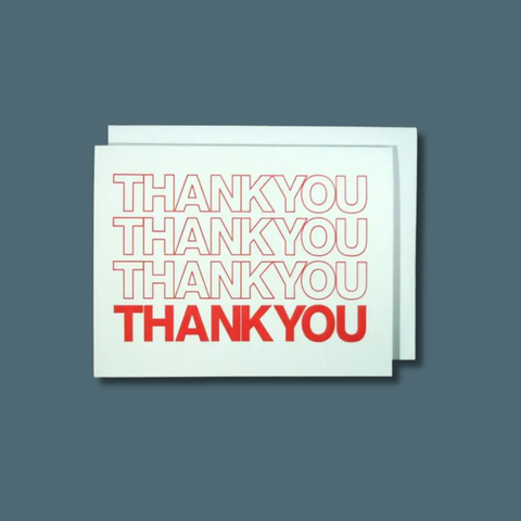 Thank You Bag Card