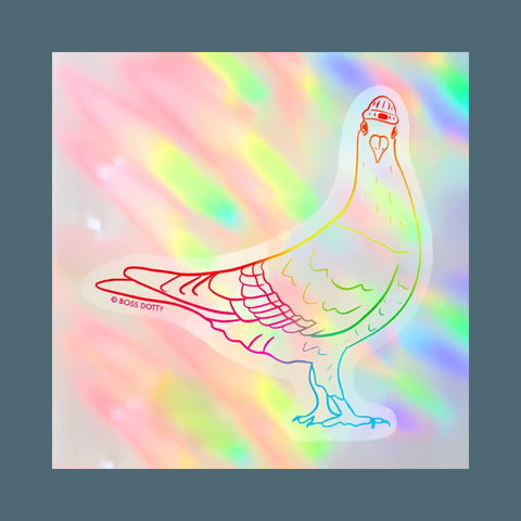 Pigeon Suncatcher Sticker