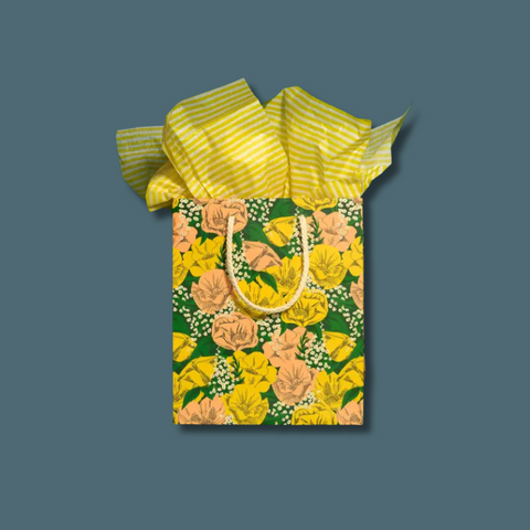 Yellow Stripe Tissue Paper