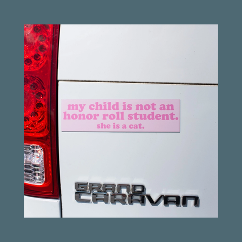 Honor Roll Cat Bumper Magnet