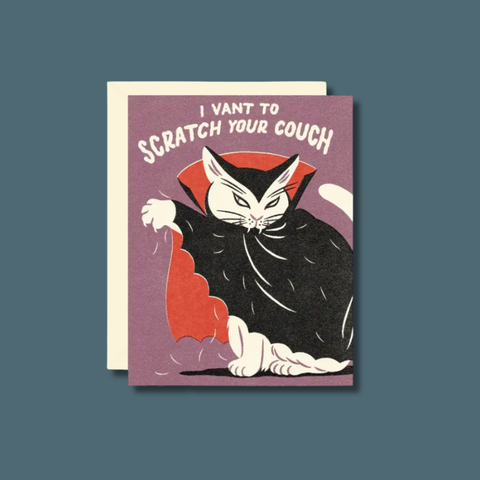Dracula Cat Card