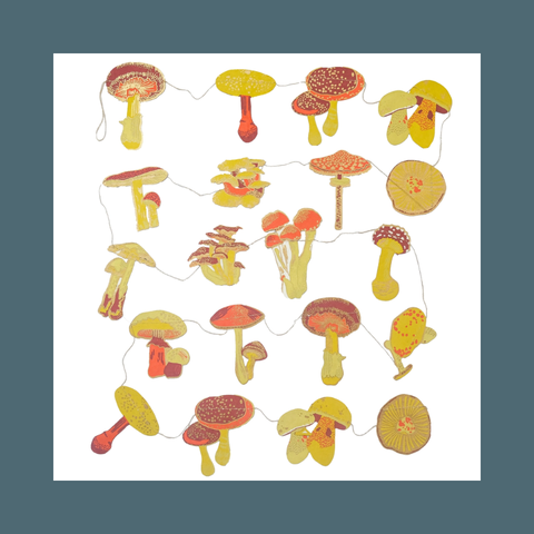 Mushroom Sewn Garland