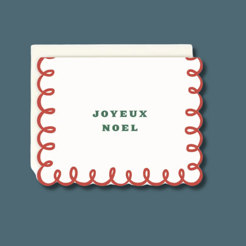 Joyeux Noel Die Cut Card