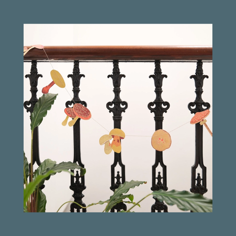 Mushroom Sewn Garland