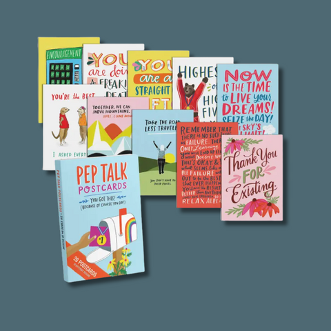 Pep Talk Postcard Book