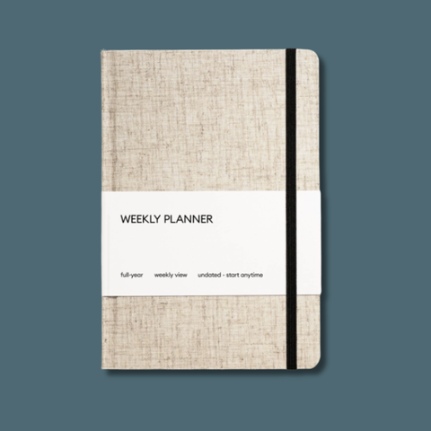 Hardcover Undated Weekly Planner 
