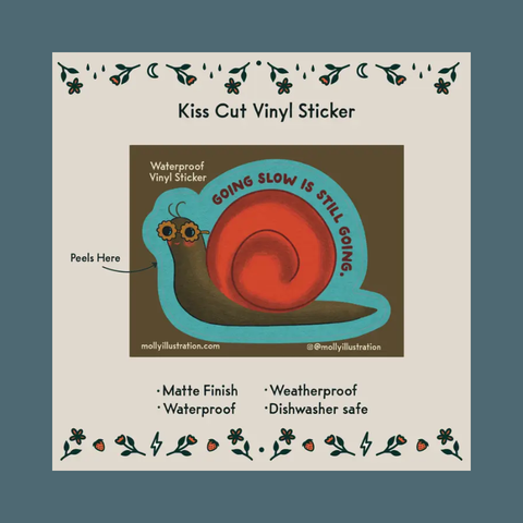 Going Slow Snail Sticker