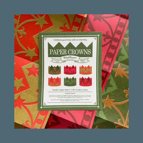 Colorful Christmas Paper Crowns