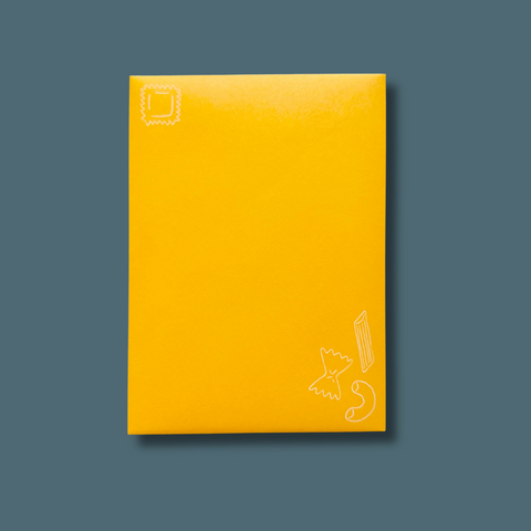 Yellow Pasta Themed Envelope