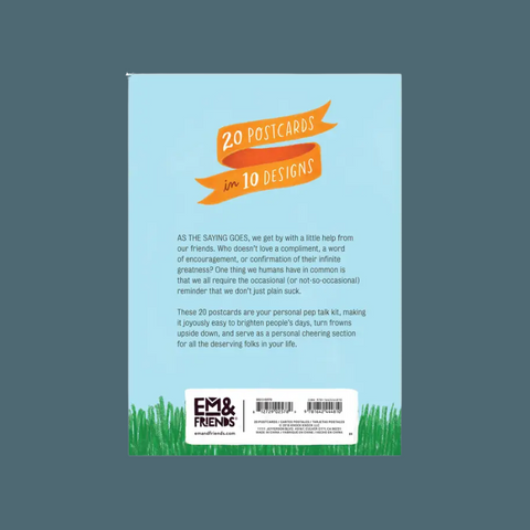 Pep Talk Postcard Book