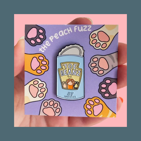 Toe Beans Enamel Pin