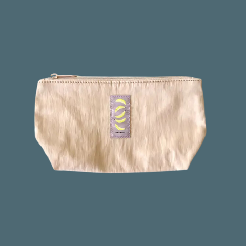 Small Everything Pouch in Taupe and Dusty Rose