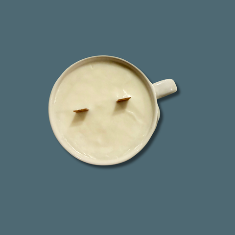 Vintage Mushroom Soup Cup Candle