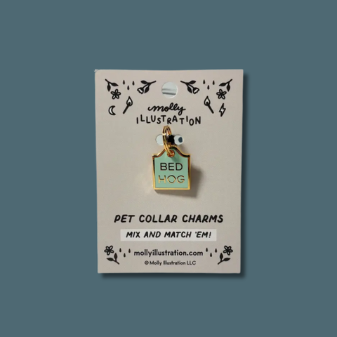 Bed Hog Pet Collar Charm