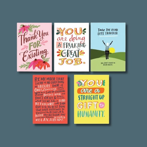 Pep Talk Postcard Book