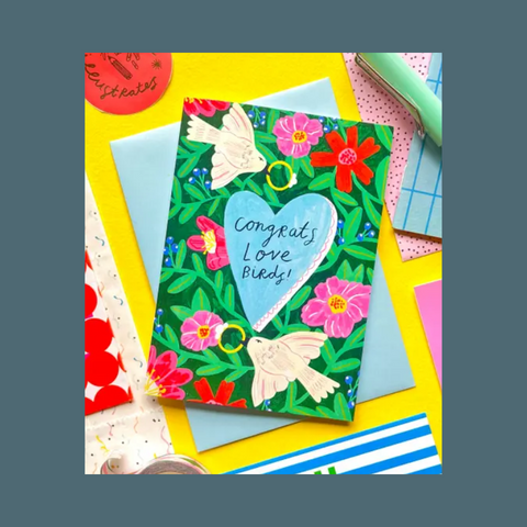 Congrats Love Birds Card