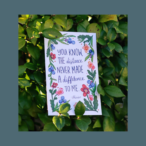 Hozier Distance Postcard