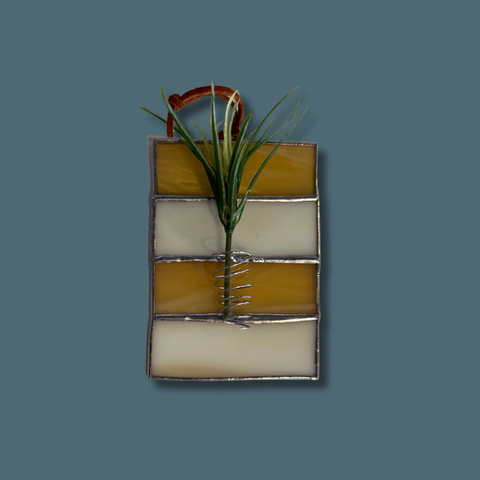 Hanging Stained Glass Air Plant Holder