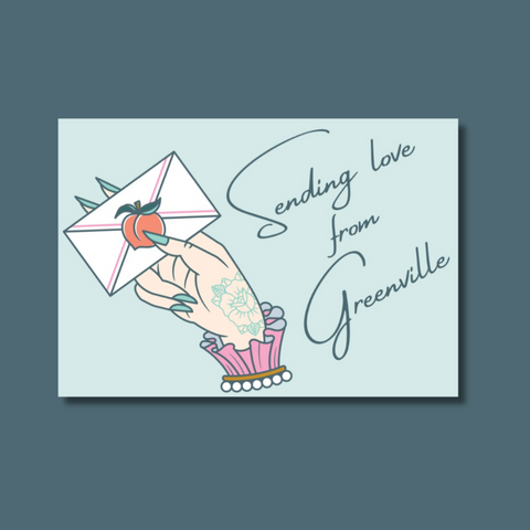 Love From Greenville Postcard